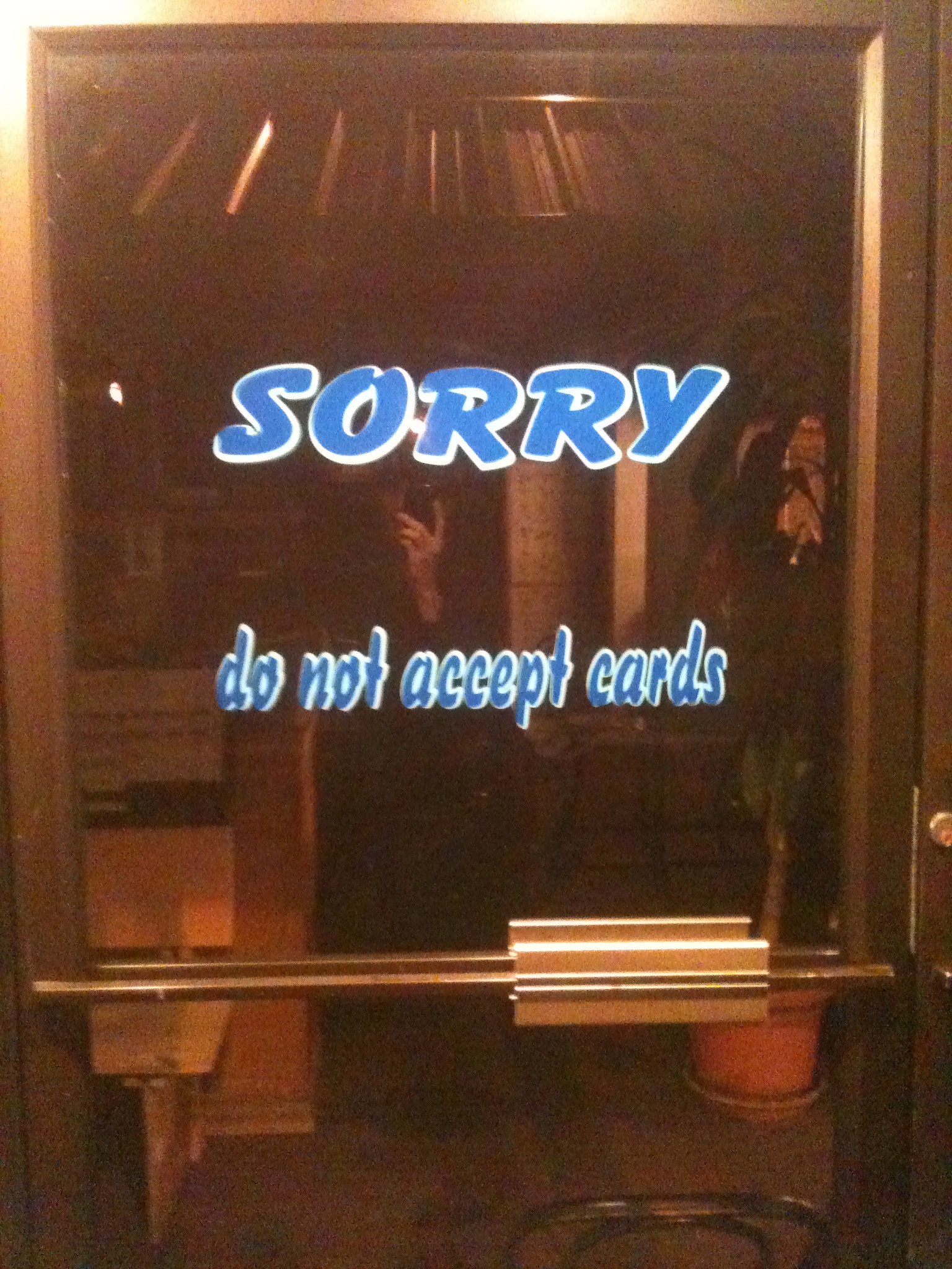 Sorry sign